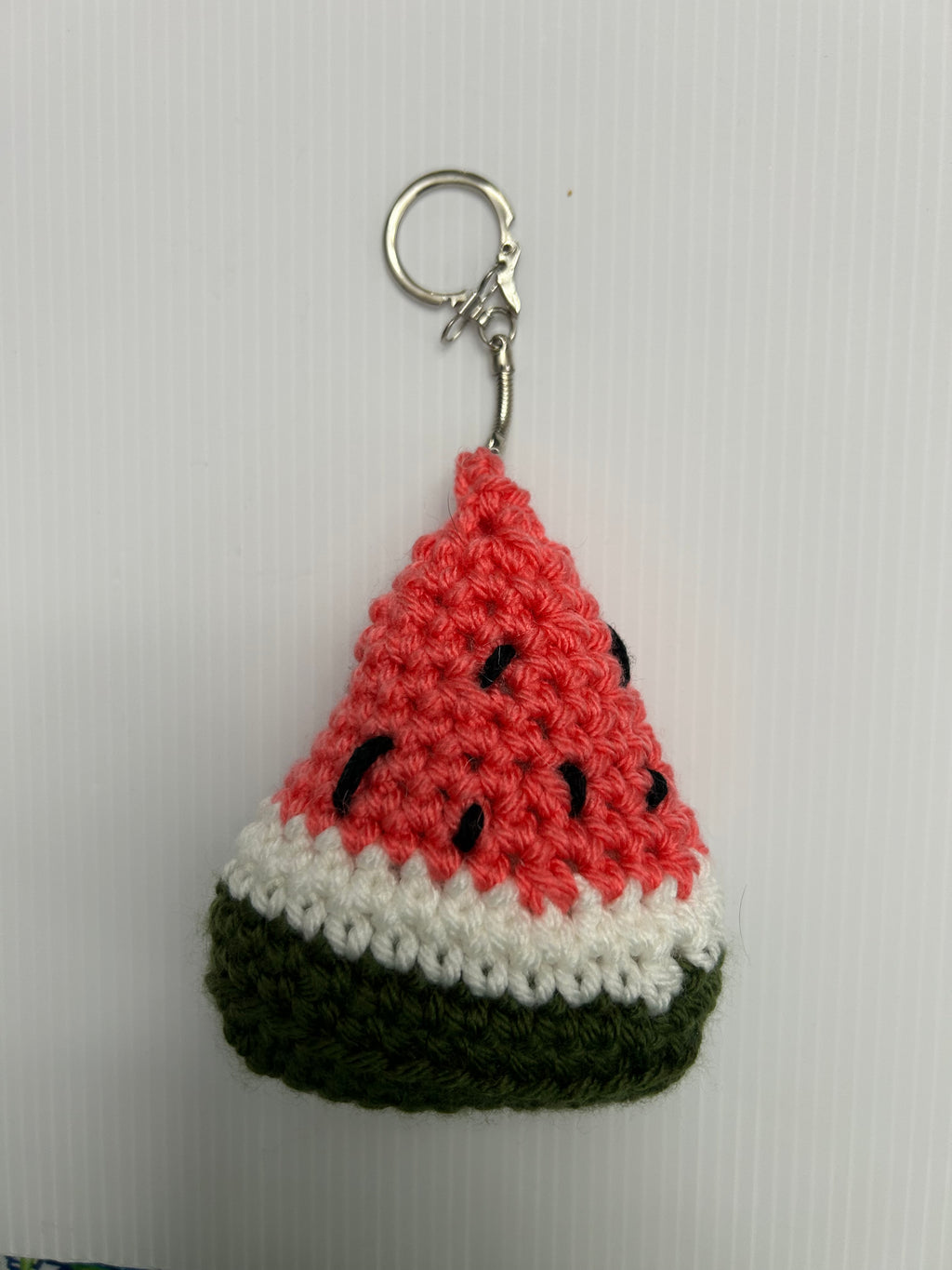 Crochet watermelon wedge
