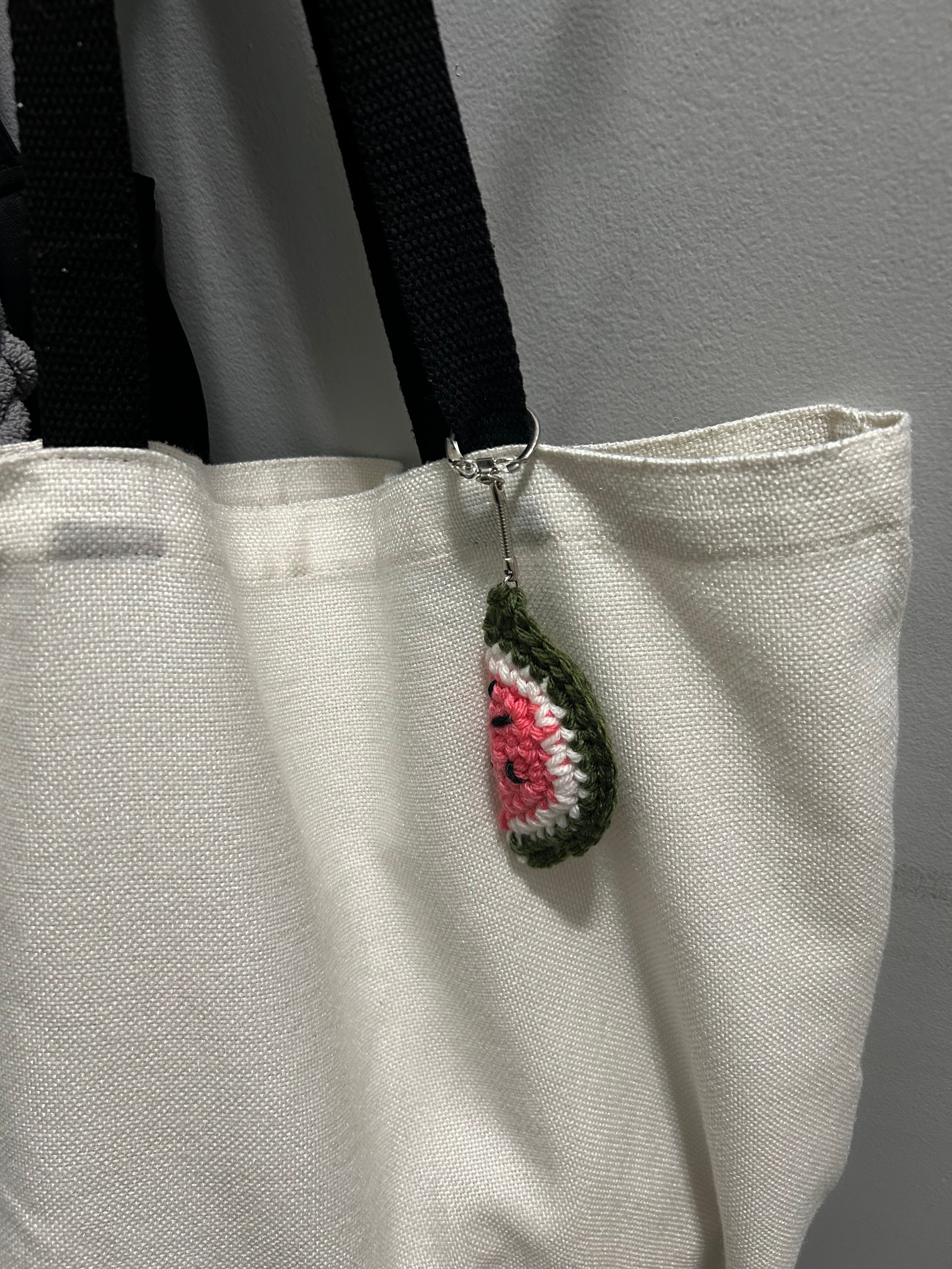Crochet watermelon slice